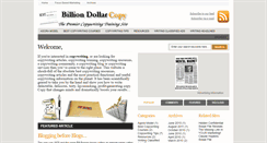 Desktop Screenshot of billiondollarcopy.com