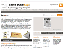 Tablet Screenshot of billiondollarcopy.com